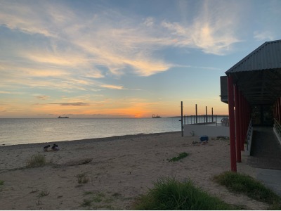 夕日