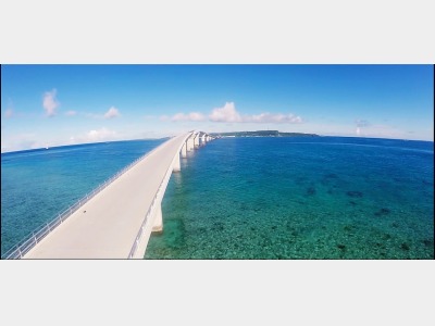 景色イメージ　伊良部大橋　空撮