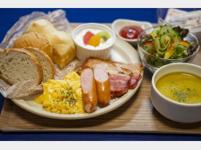 バイキング朝食　盛付例