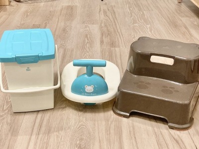 【貸出備品】ベビー用品（おむつペール・補助便座・踏み台）