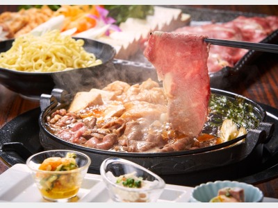 食事イメージ（すき焼き・ファイヤーサイドテラス）