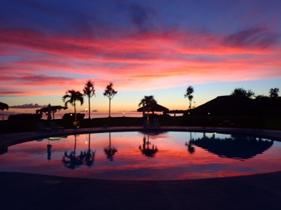 プール（夕景）