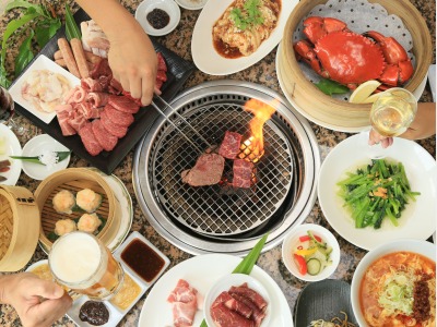 【焼肉中華 はるさー／1階】石垣牛・美崎牛の炭火焼肉と中華料理を1つの店で堪能できるレストラン