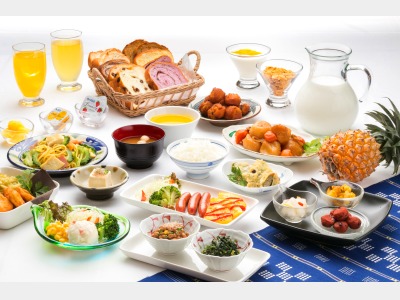 豊富な種類の日替わりバイキング