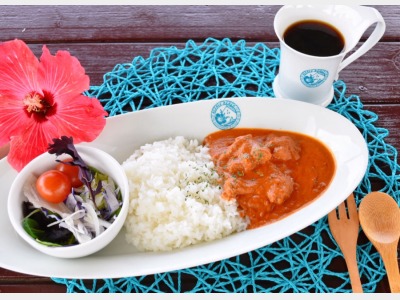 敷地内cafe（バターチキンカレー）1100円