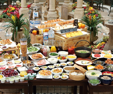 朝食バイキング