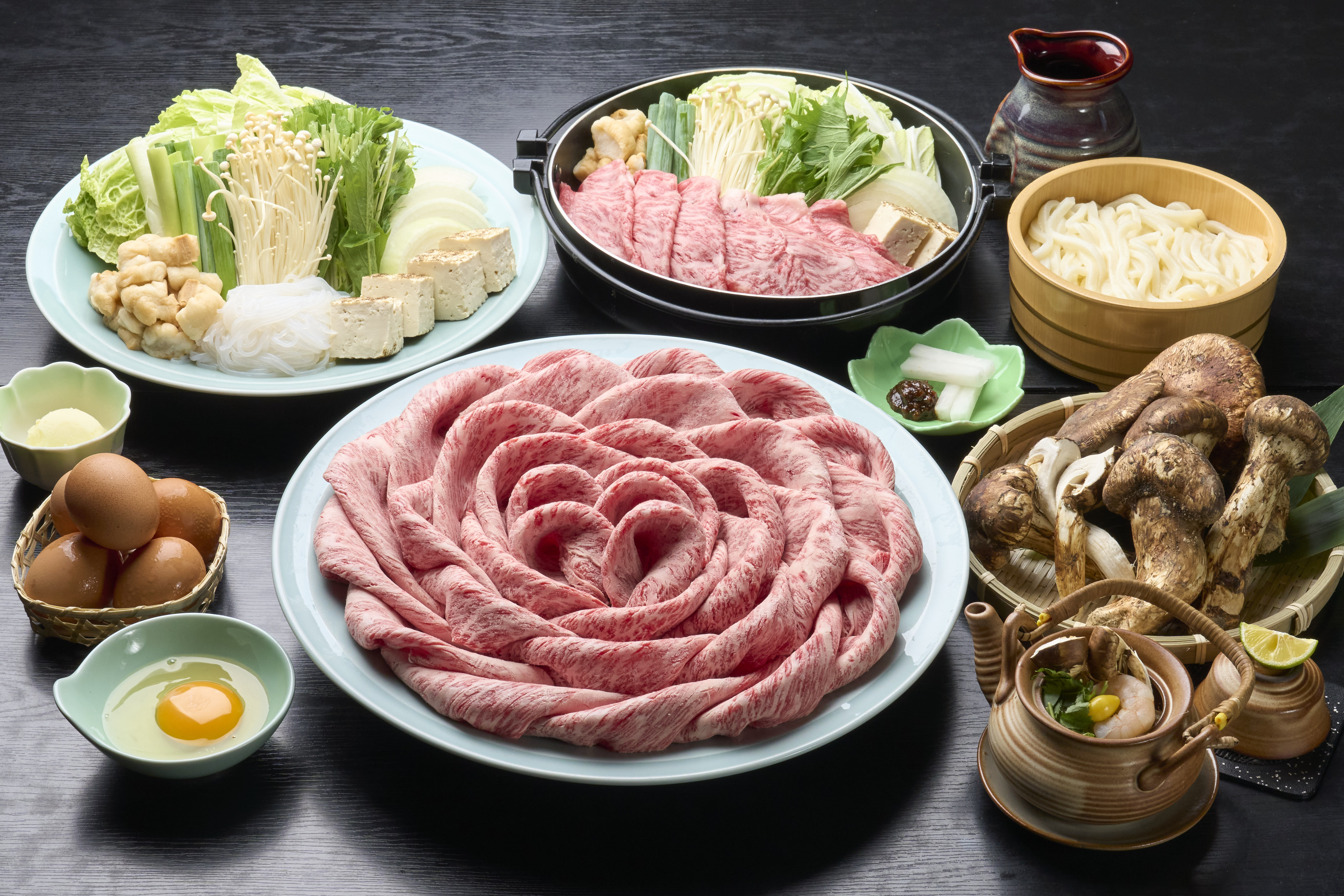 近江牛と松茸のすき焼き食べ放題プラン・イメージ