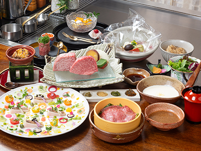 近江牛鉄板会席プラン（おとな1人前・イメージ）