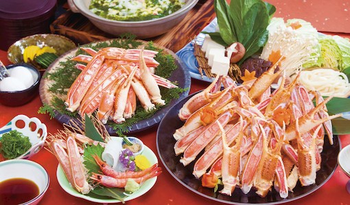 和みプラン　おとな1人前（かに盛り、野菜盛り、焼きガニは4人前）（イメージ）
