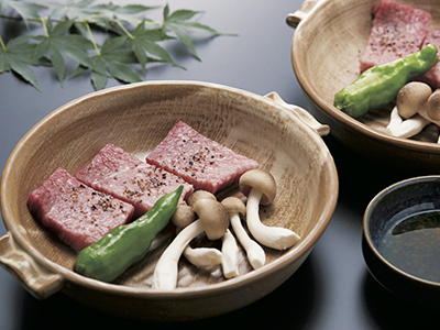 くつろぎプラン　①和牛ステーキ（おとな1人前）（イメージ）