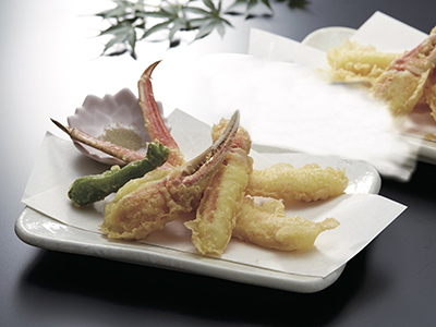 くつろぎプラン　②カニの天ぷら（おとな1人前）（イメージ）