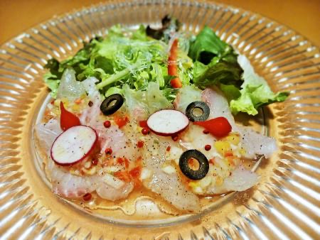 レストラン　尾道レスポワールドゥカフェ（瀬戸内真鯛のカルパッチョ）イメージ
