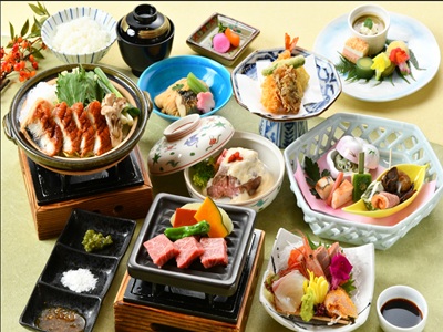 春の近江牛と鰻のじゅんじゅん会席プラン（おとな1人前・イメージ）