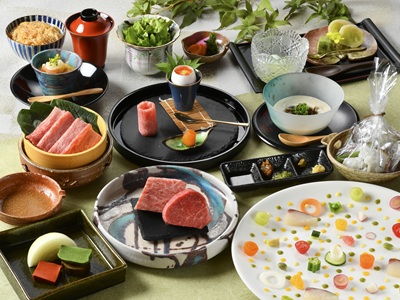 近江牛鉄板会席プラン（おとな1人前・イメージ）