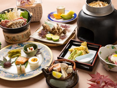 おとな１人前（「松茸　釜戸ご飯」２人前）