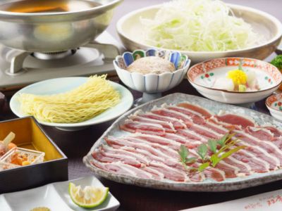 近江鴨しゃぶしゃぶ会席[おとな1人前(近江鴨ロースは2人前)・イメージ]
