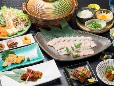 近江牛と鰻の会席[おとな1人前(うなべのうなぎ・野菜・雑炊セットは2人前)・イメージ]