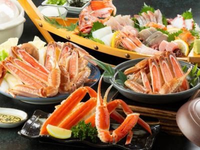 和みプラン　おとな1人前（カニすき鍋・鮮魚の船盛りは2人前）（イメージ）