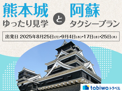 【2025年7月】熊本城ゆったり見学と阿蘇タクシープラン