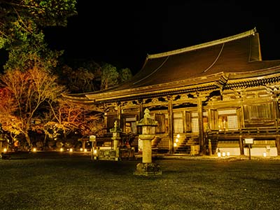 深秋の三井寺「夜間特別貸切拝観」と京都・湖東三山紅葉名所巡り　2日間