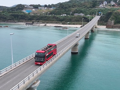 【2026年8月西の日】~車窓に広がる碧(あお)の絶景~ 観光列車『〇〇のはなし』往復乗車と下関オープントップバス「角島ライン1便」 日帰り