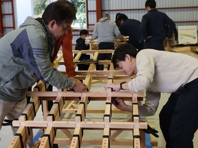 なぜこの橋は美しいのか?<br> 岩国国際観光ホテルでの錦帯橋5分の1模型づくり体験と昼食