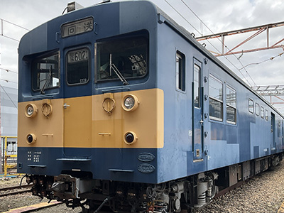 留置車両の外観撮影（クモヤ145系）