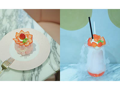 <ポアール>カフェとショップを歩いて巡るスペシャル<br>いちごセットと焼きたてフィナンシェプレゼント(大阪・谷町四丁目)