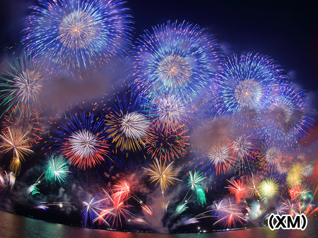 松江水郷祭湖上花火