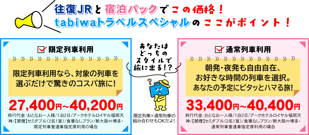 tabiwaトラベルスペシャルのここがポイント