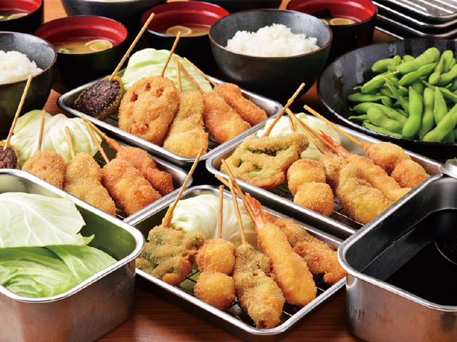 ［新世界］日本一の串かつ　横綱　通天閣店