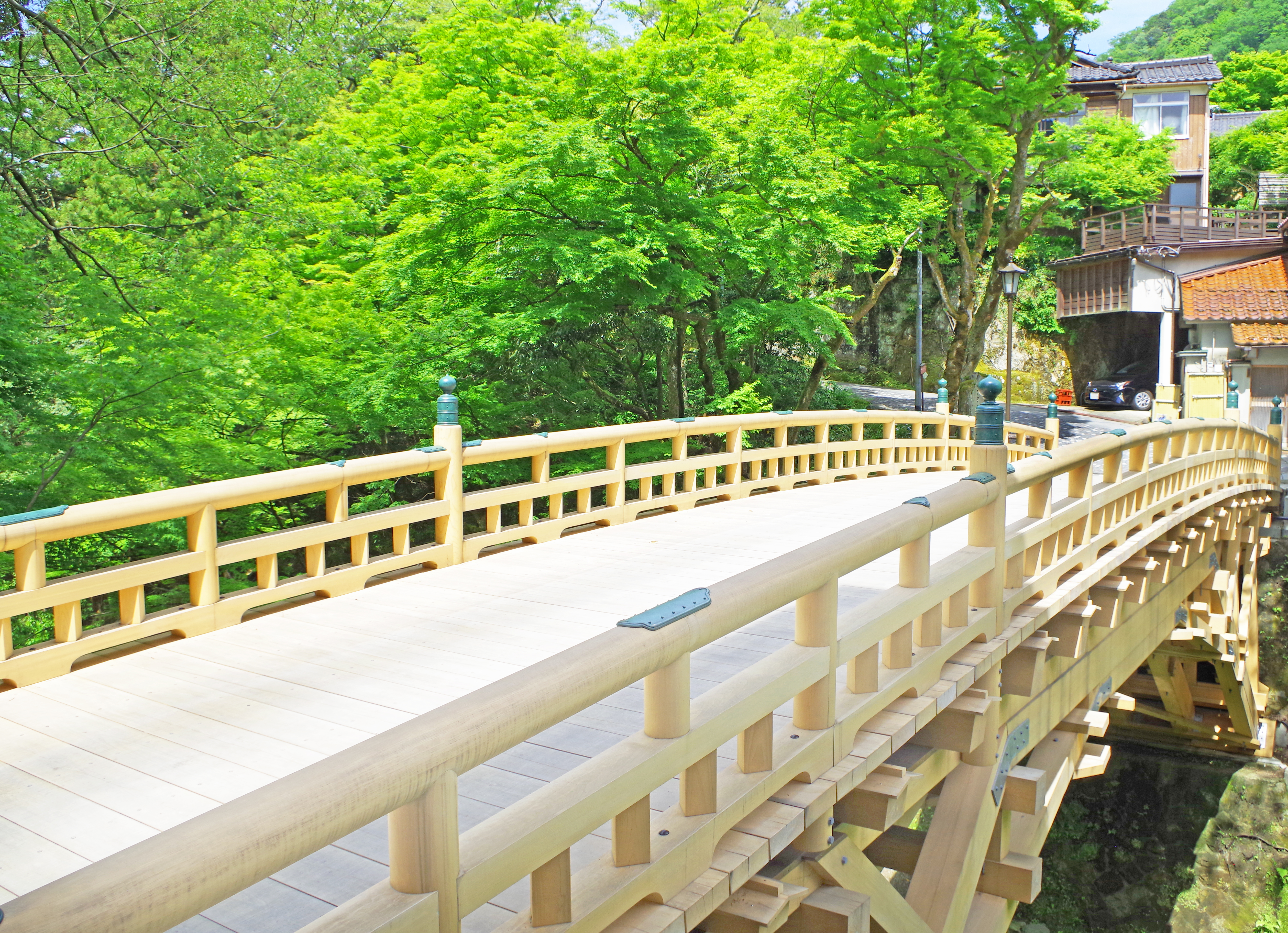 心洗われる、名勝・鶴仙渓の新緑