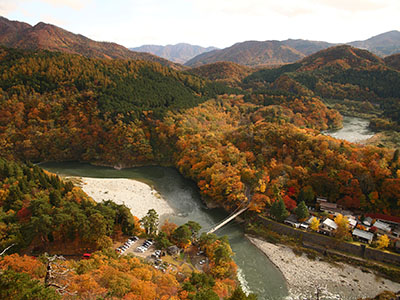 荒川峡もみじラインの紅葉