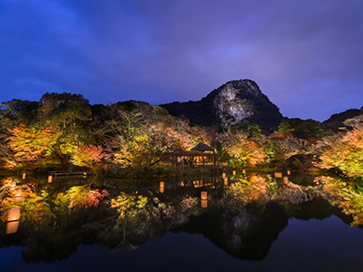 御船山楽園 紅葉ライトアップ