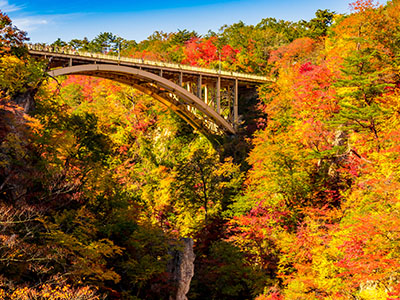 鳴子峡の紅葉