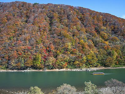 最上峡の紅葉