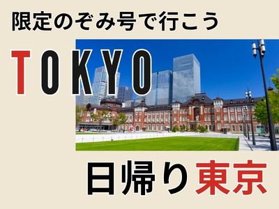1名様よりお申込みOK!~限定のぞみ号でいこう~日帰り東京