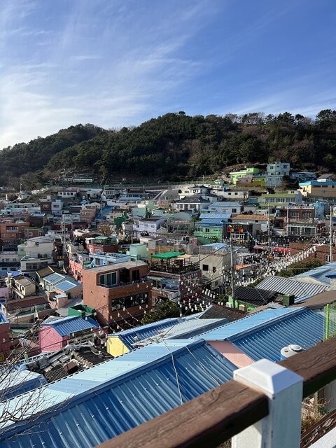 甘川文化村川　高台からの眺め