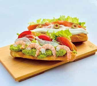 スモークサーモン& クリームチーズ こっぺサンド 78...