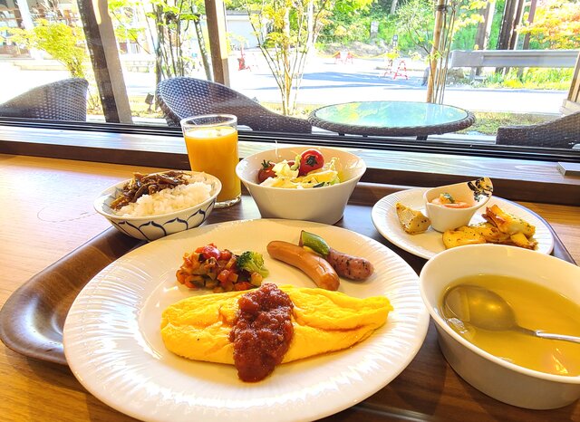 朝食ハーフバイキング一例