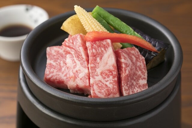 熊野牛陶板焼き