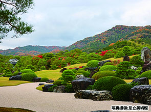 「足立美術館」計２５０分滞在　秋季・冬季の特別展　２日間