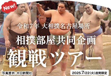令和７年大相撲名古屋場所　相撲部屋共同企画 観戦ツアー