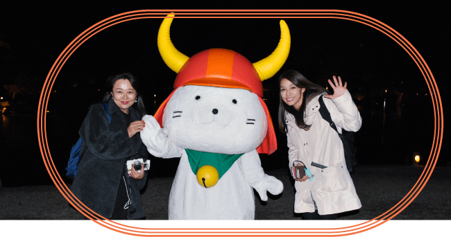 すっかり日は落ちたけどまだまだ元気！ ちょっと彦根までおでかけ