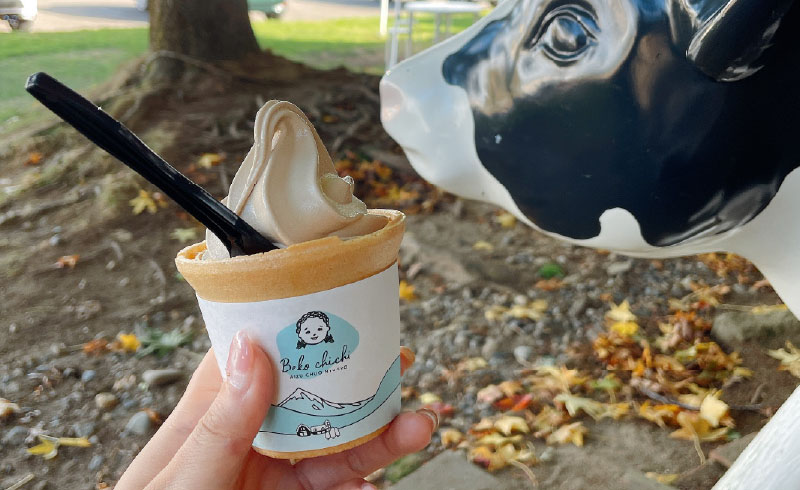 会津のグルメ べこの乳ソフトクリーム画像