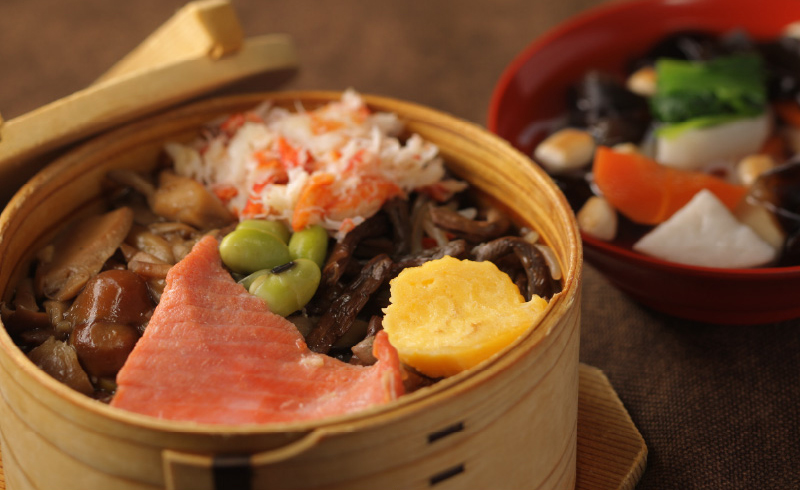 会津のグルメ 輪箱飯画像
