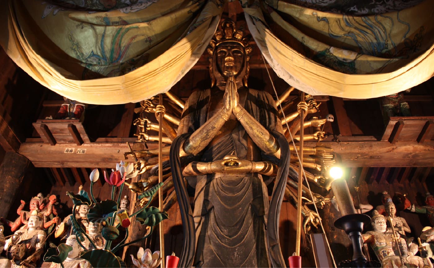 会津六詣出：金塔山恵隆寺立木観音画像