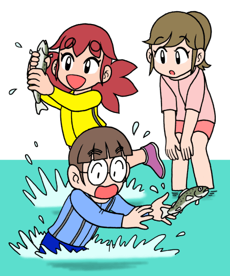 川遊び