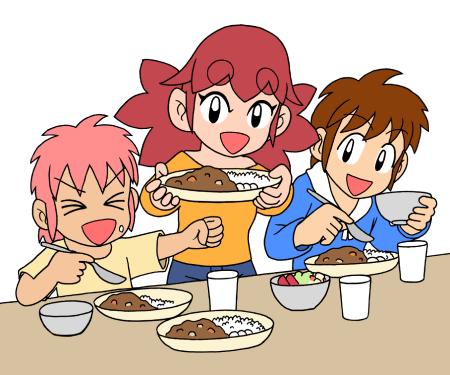 みんなで食事