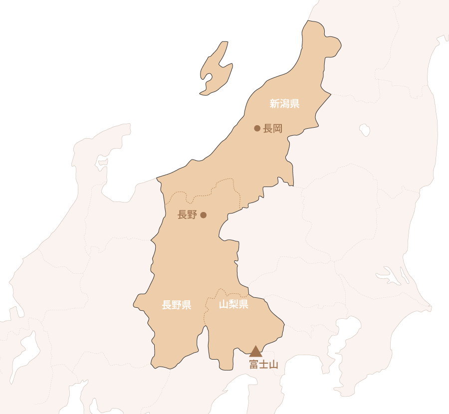 甲信越地図